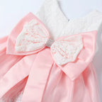 vestido bebê rosa