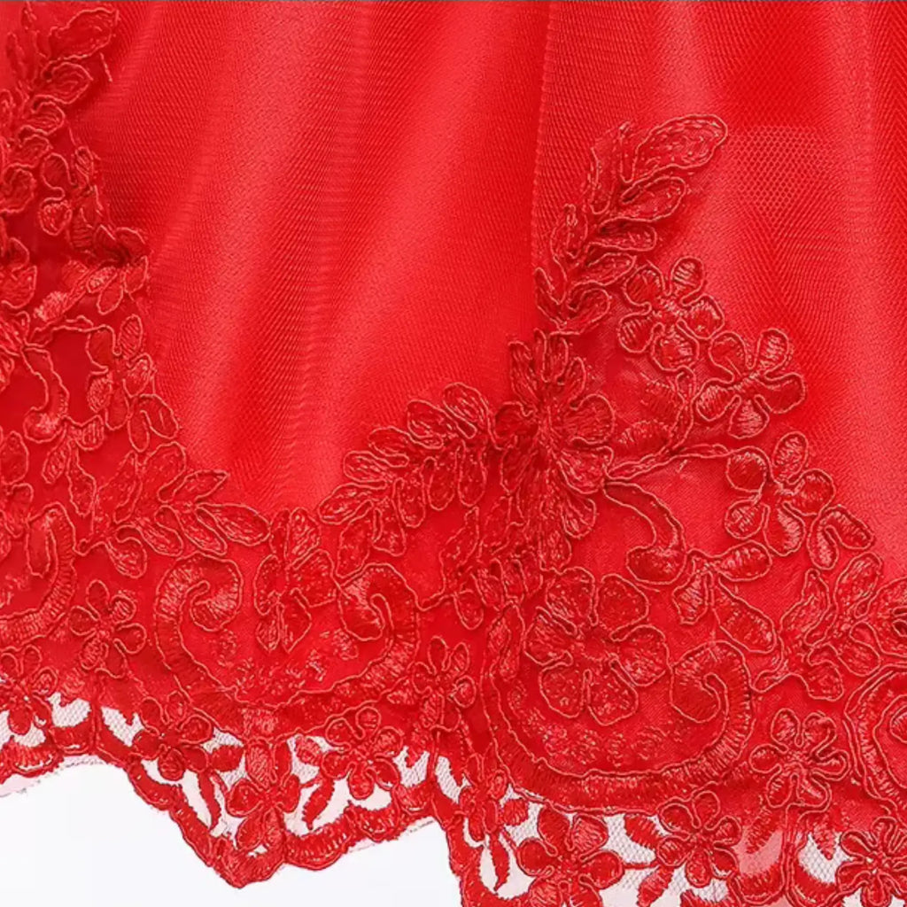 vestido vermelho bebe