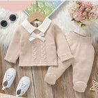 conjunto trico bebe menina