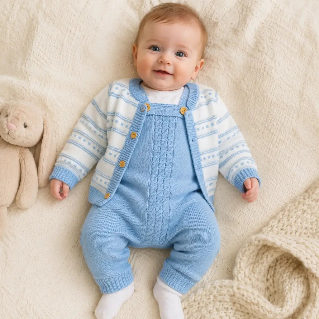 conjunto bebe tricot