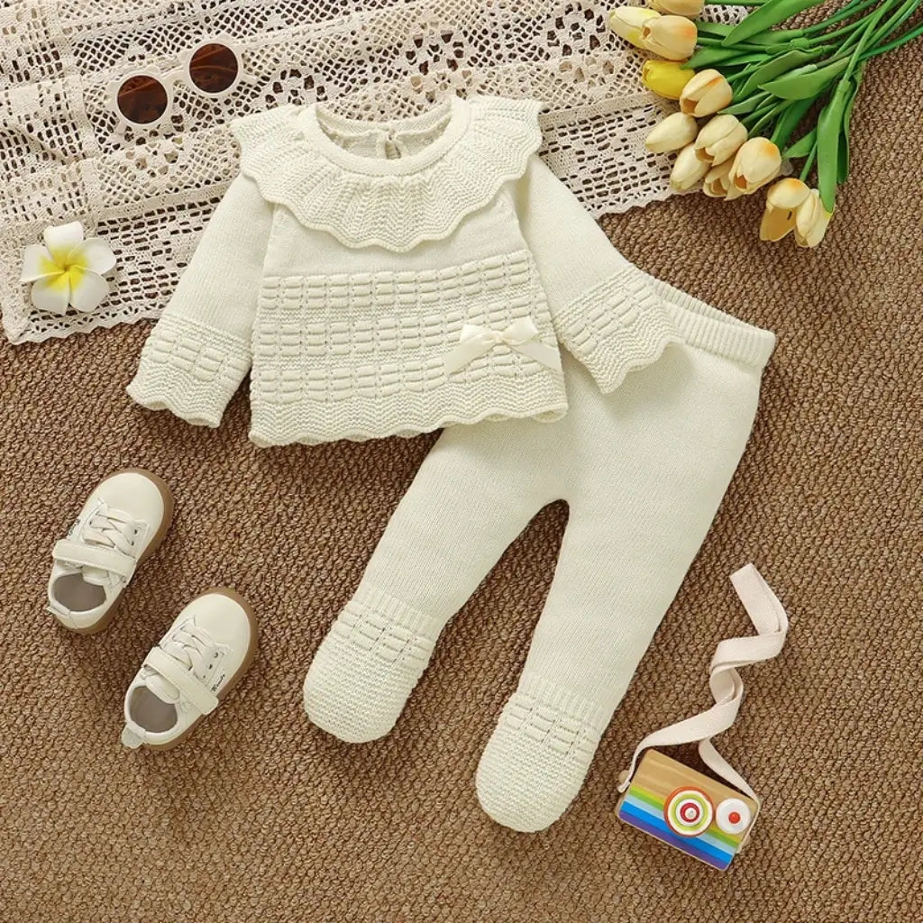 conjunto trico bebe menina