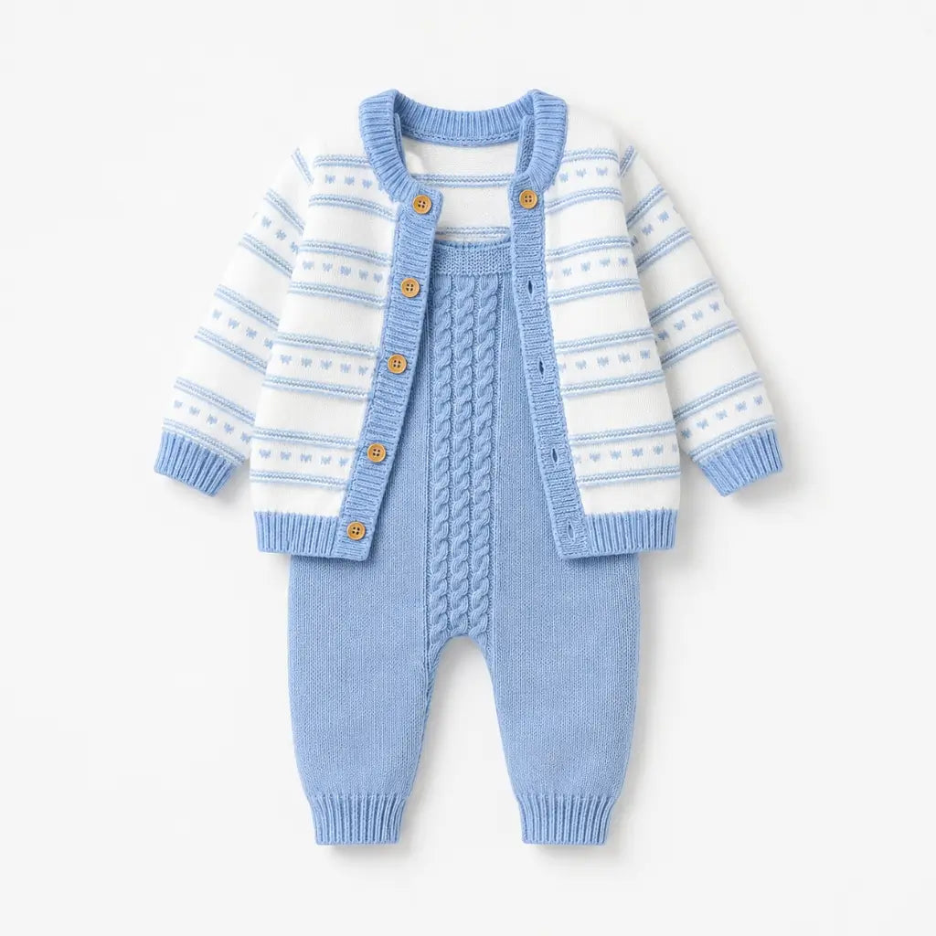 conjunto tricot bebe
