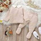 conjunto trico bebe rosa