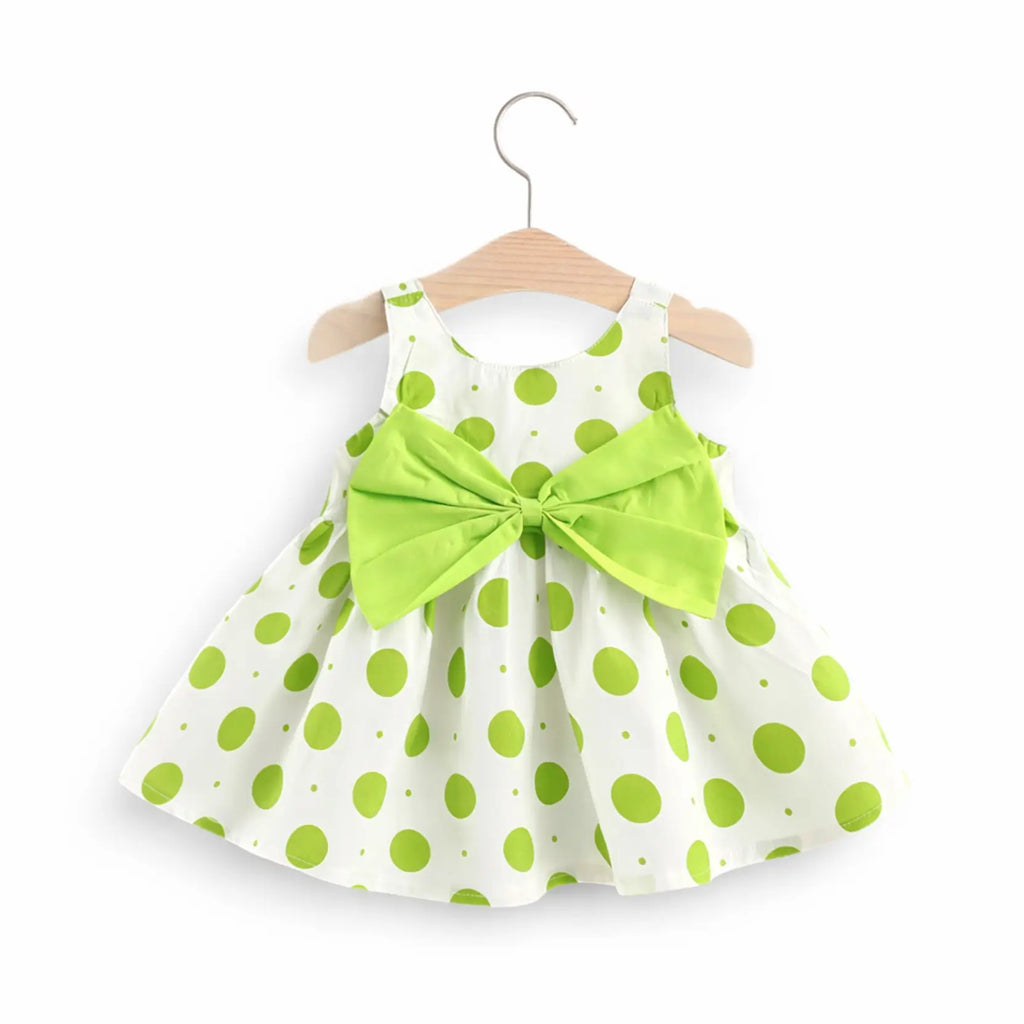 vestido bebe poá