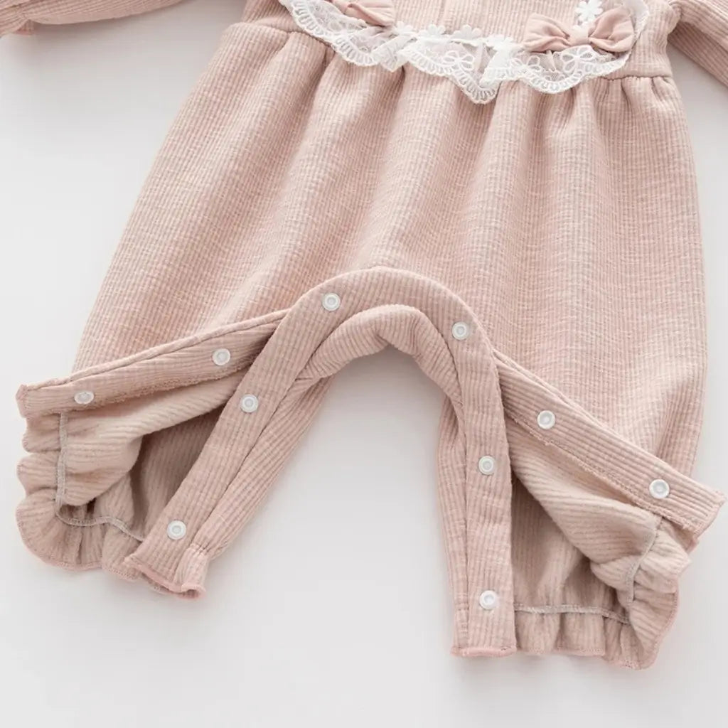 macacão bebe rosa